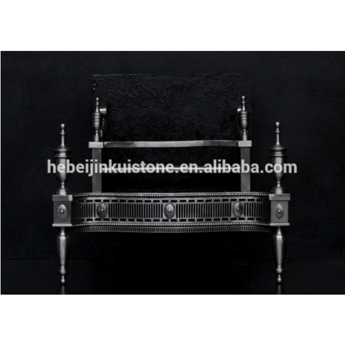 cast iron fireplace baskets